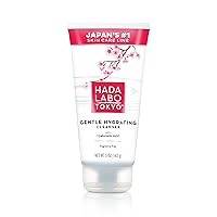 Hada Labo Tokyo Gentle Hydrating Foaming Facial Cleanser, Fragrance-Free Sensitive Skin Face Wash with Hyaluronic Acid and Conditioning Agents Soften Skin, Locks in Moisture, 5.0 oz