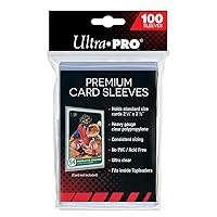 Ultra Pro - Premium Clear 100ct. Card Sleeves to Protect Sports Cards, Baseball / Football Cards, and Collectible Cards, Standard Size