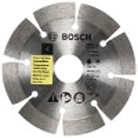BOSCH DB441S 4 In. Standard Segmented Rim Diamond Blade with 5/8 In., 7/8 In. Arbor for Universal Rough Cut Wet/Dry Cutting Applications in Pavers, Soft Brick, Concrete/Block