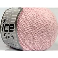 Baby Pink Angora Cashmere Yarn - Fine, Sport Weight 1.76 Ounces (50grams) 218 Yards (200 Meters)