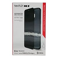 Tech 21 Impactology Evo Wallet Cell Phone Cover Case - Samsung Galaxy S6 Edge+ Plus - Black