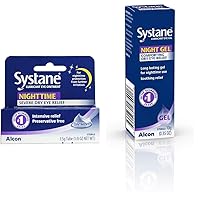 Systane Nighttime Lubricant Eye Ointment 3.5g Tube & Lubricant Eye Gel, Nighttime, 0.35-Ounces (Package May Vary)