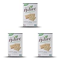 Back to Nature Crackers, Non-GMO Harvest Whole Wheat, 8.5 Ounce (Pack of 3)