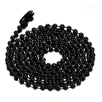 Men's Women's Stainless Steel Simple Small Bead/Round Box/NK/Coffee Bean/Flower Pot Chain Necklace
