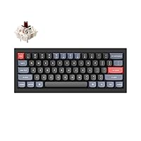 Keychron Q4 Wired Custom Mechanical Keyboard, QMK/VIA Programmable Macro, Full Aluminum, Hot-Swappable Gateron G Pro Brown Switch, 60% Layout Double Gasket Compatible with Mac and Windows - Black