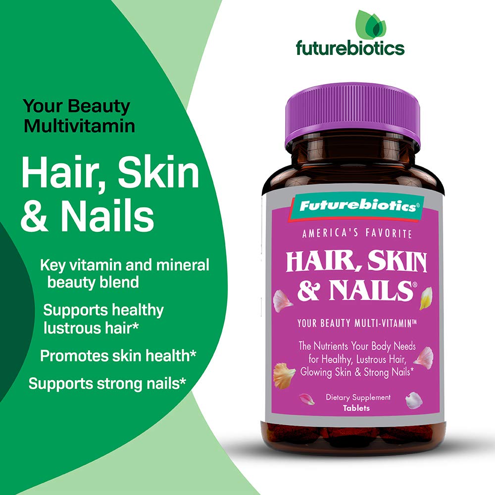 Mua Futurebiotics Hair, Skin & Nails Beauty MultiVitamin with Biotin, Hair  Vitamins and Skin Vitamins That Promote Healthy Hair and Nail, 180 Tablets  trên Amazon Mỹ chính hãng 2023 | Fado