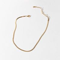 Women Fashion Gift Women Accessories Neckalce Choker Chain Collar Neckalce (Gold)