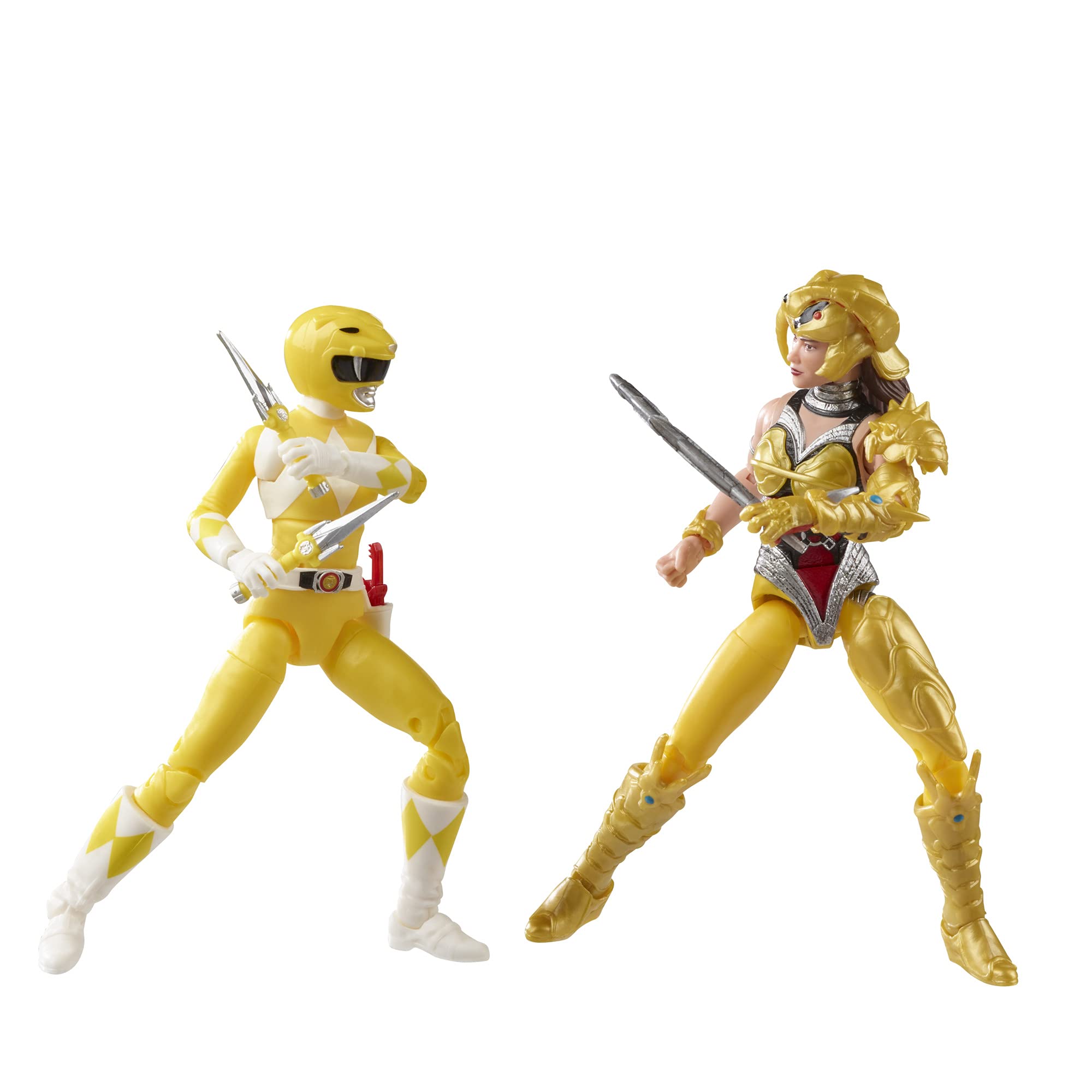Power Rangers Lightning Collection Mighty Morphin Yellow Ranger Aisha Vs. Scorpina 2-Pack 6-Inch Premium Collectible Action Figure Toys