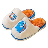 Shaggy Bunny Slippers Autumn And Winter Children Slippers Girls Boys Flat Non Slip Short Plush Princess Toddler Shoes