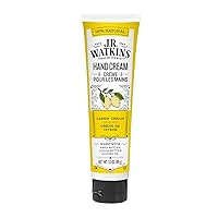 Natural Moisturizing Hand Cream, Hydrating Hand Moisturizer with Shea Butter, Cocoa Butter, and Avocado Oil, USA Made and Cruelty Free, 3.3oz, Lemon Cream, Single