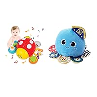 KiddoLab Interactive Ladybug & Octopus Learning Duo: Sensory Stimulation and Skill Development Toys for Infants and Toddlers.