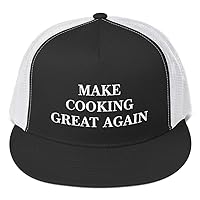 Make Cooking Great Again Hat (Embroidered Trucker Cap) Kitchen Cook Chef Workers Gift