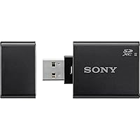 Sony MRW-S1 High Speed Uhs-II USB 3.0 Memory Card Reader/Writer for SD Cards Black 2.26