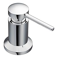 Moen Chrome Deck Mounted Kitchen Soap Dispenser with Above the Sink Refillable Bottle, 3942