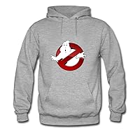 CLMT Ghostbusters Logo Men Hoodie Sweatshirts L Grey