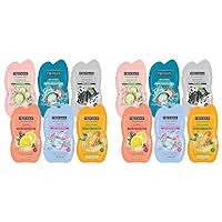 Freeman Facial Mask Variety Pack: Oil Absorbing & Anti Stress Clay, Detoxifying Charcoal Mud, Clearing Peel Off, Hydrating Gel Cream Beauty Face Masks, Vegan & Cruelty Free Skincare, 6 Count