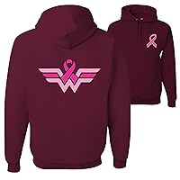Wonder Woman Breast Cancer Awareness FRONT&BACK Hoodies