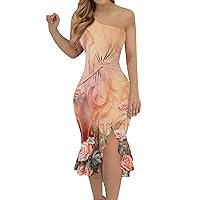 Flowy Summer Cute Dresses for Women Sleeveless Party Wedding Sexy Dresses Easter Dress for Women 2024
