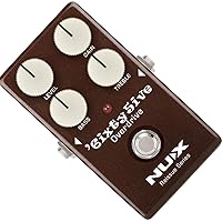 NUX 6ixty5ive Overdrive Effect Pedal, True-bypass Hardware Switching