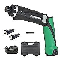 Metabo HPT Cordless Screwdriver Set, 3.6V, Precision Screwdriver Set with Case, 2 Lithium-Ion Batteries, Charger and Bit, 21 Clutch, Electric Screwdriver with LED light, Torque Screwdriver, DB3DL2