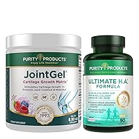 Bundle - JointGel (Berry Flavor) + Ultimate HA Joint Gel Berry Powder (Bioactive Collagen Peptides + MSM) - Ultimate H.A. (BioCell Collagen, Quercetin, Hyaluronic Acid + More)