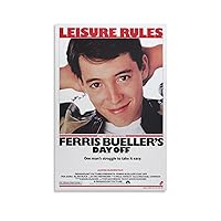 Ferris movie Bueller's Day Off Vintage Movie Posters Wall Art Paintings Canvas Wall Decor Home Decor Living Room Decor Aesthetic 08x12inch(20x30cm) Unframe-style