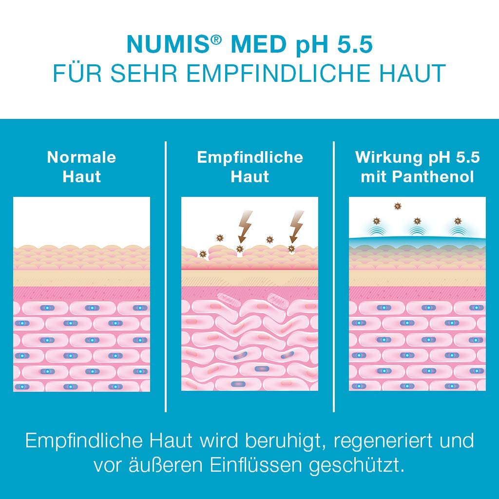 numis med Hautschutz Handcreme ph 5.5 SENSITIVE - Hautpflege vegan - Handcreme für sensible, feuchtigkeitsarme & zu Allerg.