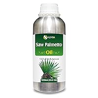 Salvia Saw Palmetto Oil - Pure & Natural Cold-Pressed Oil | Use for Skin Care & Hair Care | Used in Cream, Lotion, Shampoo, and Many Others - 1000 ml (33.8 Fl Oz)
