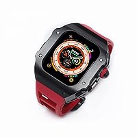 Luxury Metal Case 49mm Modification Kit，For Apple Watch Ultra 49MM Stainless Steel Case Cover for IWatch 49mm Mod Silicone Strap