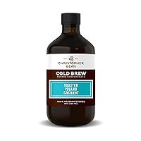 Toasted Island Coconut Flavored Coffee Concentrate, Unsweetened Cold Brew & Iced Coffee Distillate Liquid Java. Hand Crafted Concentrated 100% Arabica, Pure Coffee Bean Extract 8-Ounce Bottle