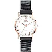 Ackssi Wrist Watch for Women, Quartz Women's Watch with Simple and Fashion Designed, Luxury Lady Watches with Stainless Steel Mesh Band