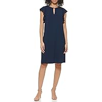 Jessica Howard Women's Sleeveless Crew Neck Dress