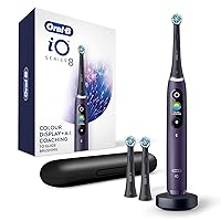 Oral-B iO Series 8 Electric Toothbrush with 2 Replacement Brush Heads, Violet Ametrine