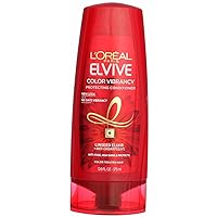Elvive Color Vibrancy Protecting Conditioner, for Color Treated Hair, Conditioner with Linseed Elixir and Anti-Oxidants, for Anti-Fade, High Shine, and Color Protection, 12.6 oz