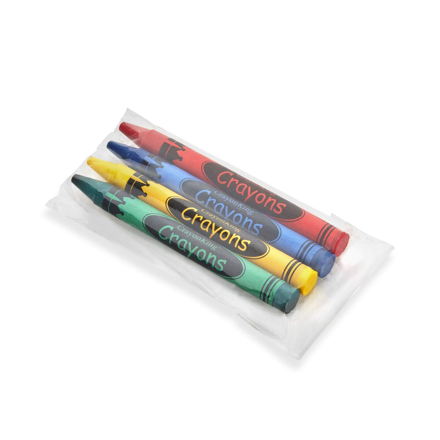 CrayonKing 500 Sets of 4-Pack in Cello (2,000 total bulk crayons) Restaurants, Party Favors, Birthdays, School Teachers & Kids Coloring Non-Toxic Crayons