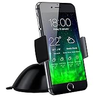 Koomus Pro Dash Universal Dashboard Windshield Smartphone Car Mount Holder for All iPhone and Android Devices , Black
