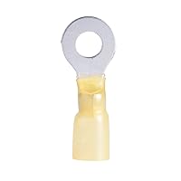 Gardner Bender AMT-108 Xtreme Environment Ring Terminal, Heat-Shrink Insulation, 12-10 Wire Gauge (AWG), 3 Pk., Yellow