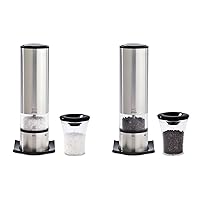 Peugeot Electric Salt & Pepper Mill Set - Stainless (Elis U'select Stainless Steel)
