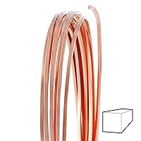 18 Gauge Square Half Hard Copper Wire - 5FT