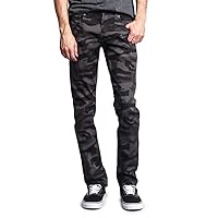 VICTORIOUS Mens Camouflage Skinny Fit Jeans