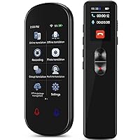 Language Translator Device,138 Languages Instant Translator AI Translator Device Portable Translator Device&64GB Digital Voice Recorder Voice Activated Recorder with Playback