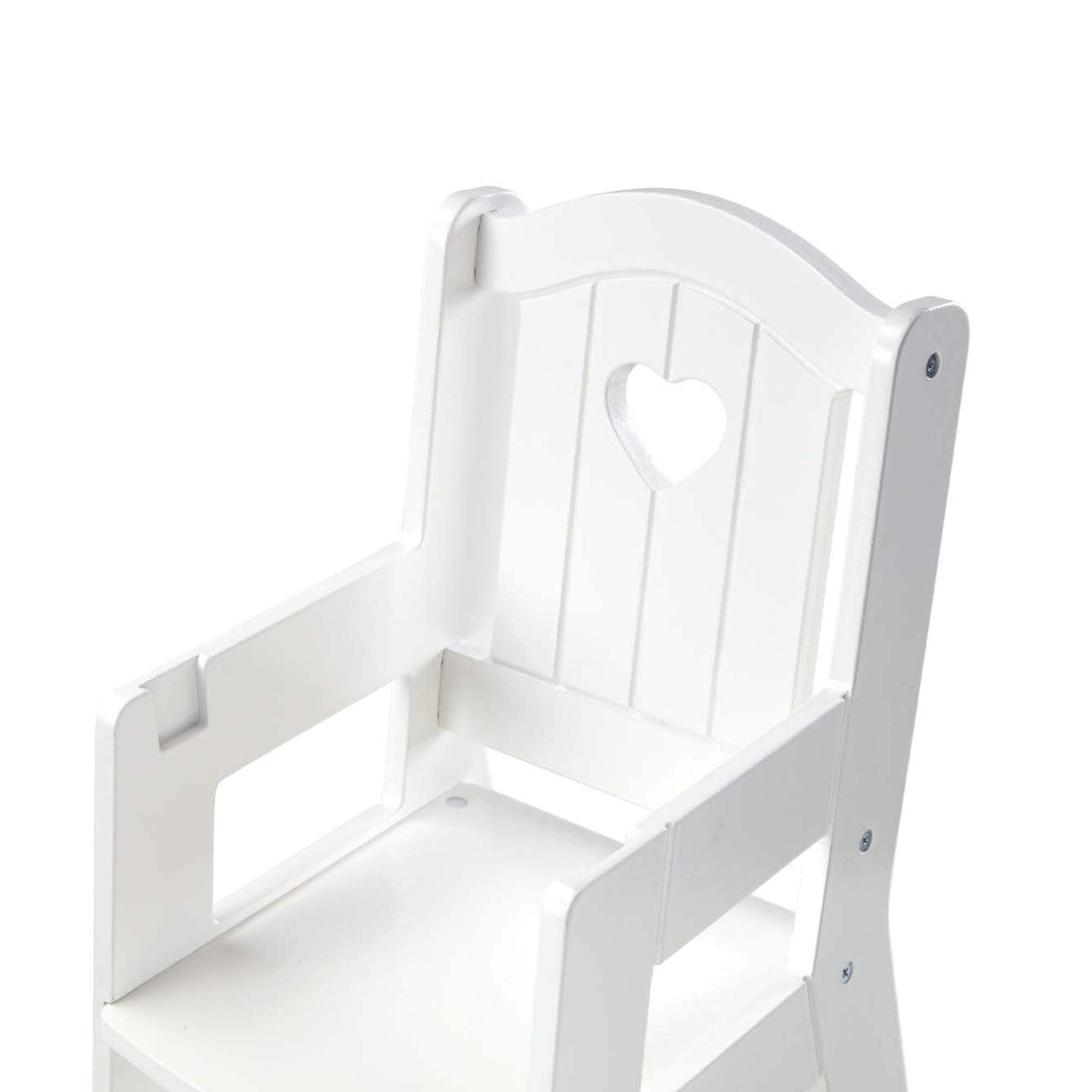 Melissa & Doug Play High Chair - Pretend Play High Chair Baby Doll Accessories,White