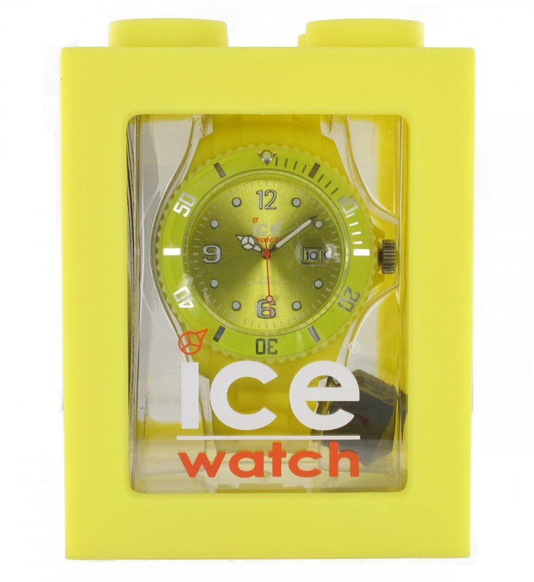 Ice-Watch Big Sili Summer Aurora Dial Silicon Strap Watch Yellow