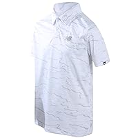 New Balance Boys' Polo T-Shirt - Short Sleeve Dry Fit Shirt for Boys - Performance Collared Golf Shirt (8-20)