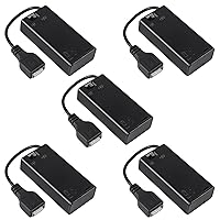 5pcs 2 AA Battery Holder USB Female Socket 2 AA Battery Case Box Holder with Cover ON-Off Switch and USB Cable