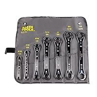 Klein Tools 68222 Ratcheting Box Wrench Set, 7-Piece, Chrome
