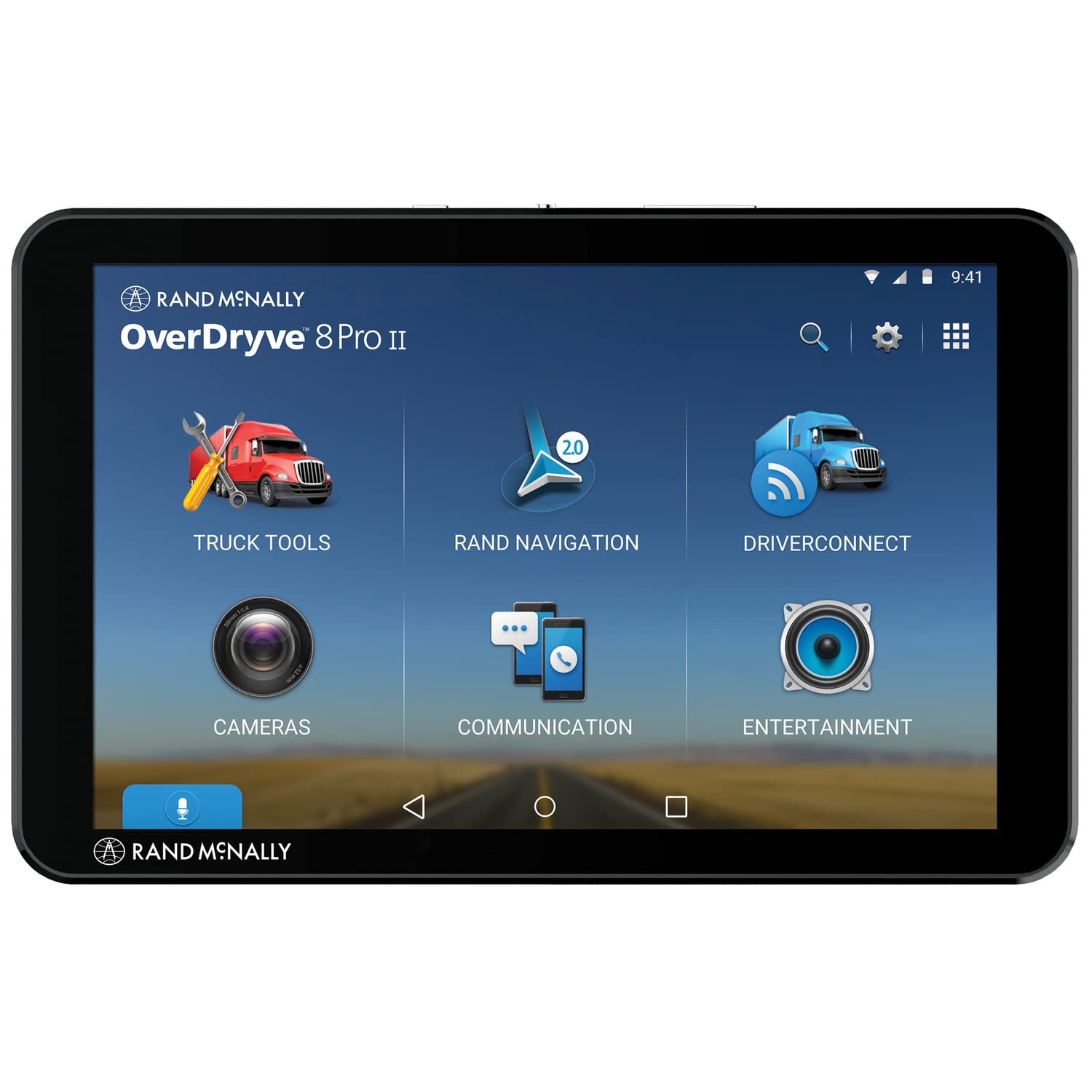 Rand McNally OverDryve 7 Pro Gen 2, 7-inch GPS Truck Tablet, Easy-to-Read Display, Dash Cam, Custom Routing, and Satellite Radio (OD7PROII) (Renewed)