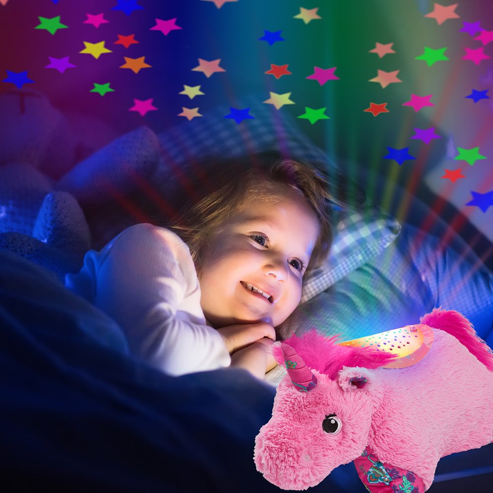 Pillow Pets Colorful Pink Unicorn Sleeptime Lite Plush