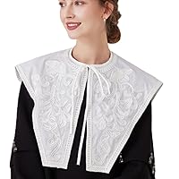 Lovely Shawl Detachable Blouse Fake Collar Cotton Cape Wrap Top Elegant for Women Girls