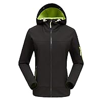 Andongnywell Women's Mountain Waterproof Ski Jacket Windproof Rain Jacket Winter Warm Snow Outdoor sports Coat (Black,3X-Large)